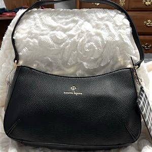 Vegan leather bag with credit card case